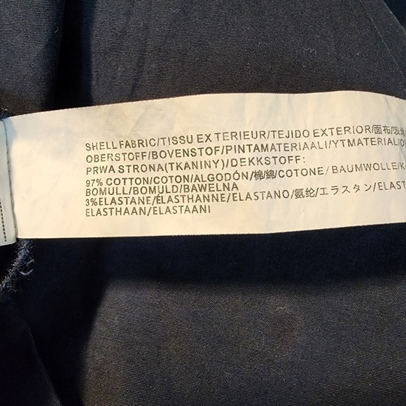 MOON RIVER Size Large Anthropologie Boho Chic Cottagecore Navy Tiered Maxi Dress - Picture 14 of 14